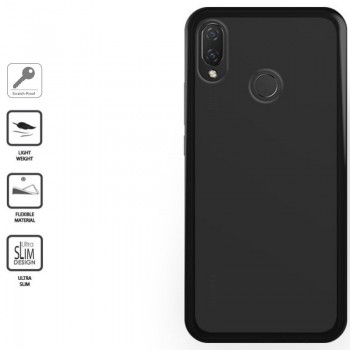 Silikoninis Huawei nova 3 1mm. storio dėklas - Juodas